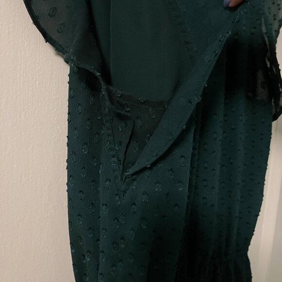 Green Swiss Dot H&M Dress - Medium - Picture 6 of 7